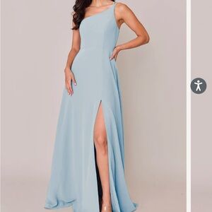 NWT REVELRY- Inez Sky Blue 8 Chiffon Dress